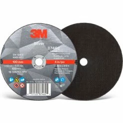 3M™ Silver Cut-off Wheel, 4" x 0.06" x 3/8" T1, Ceramic Grain, 36 Grit - Pkg Qty 50 -Abrasives Sales Store 333 00051125874625