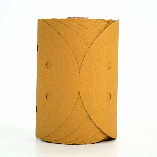 3M™ Stikit™ Gold Film Disc Roll D/F 6" Dia. Aluminum Oxide P80 100 discs per roll 1 3M™ Stikit™ Gold Film Disc Roll D/F 6" Dia. Aluminum Oxide P80 100 discs per roll
