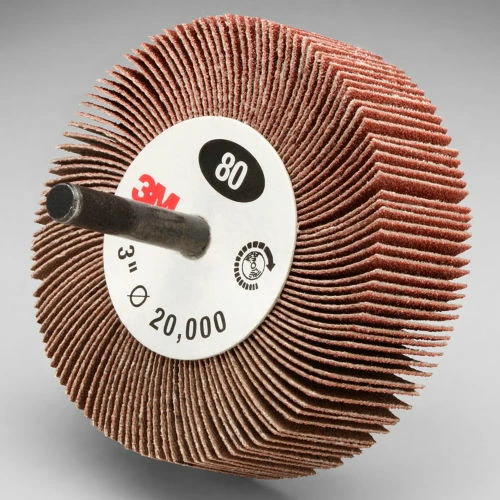 3M™ Flap Wheel Type 83 244D 3" x 1" x 1/4" 60 Grit Aluminum Oxide - Pkg Qty 10 1 3M™ Flap Wheel Type 83 244D 3" x 1" x 1/4" 60 Grit Aluminum Oxide - Pkg Qty 10