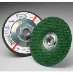 3M™ Green Corps™ Flexible Grinding Wheel 4-1/2" x 1/8" x 5/8-11 INT 36 Grit Ceramic - Pkg Qty 40