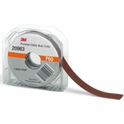 3M™ Portable Utility Cloth Roll 314D 1" X 8 YDS P60 Grit Aluminum Oxide - Pkg Qty 5