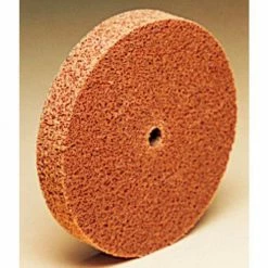 3M™ Scotch-Brite™ Cut and Polish Unitized Wheel CP-UW 6" x 1/2" x 1/8" Alum. Oxide MED - Pkg Qty 8