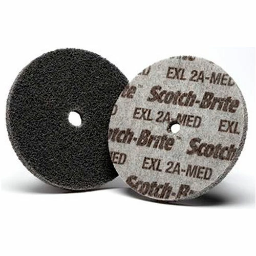 3M™ Scotch-Brite™ EXL Unitized Wheel 3" x 1/4" x 1/4" Aluminum Oxide 2A MED 1 3M™ Scotch-Brite™ EXL Unitized Wheel 3" x 1/4" x 1/4" Aluminum Oxide 2A MED