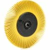 3M™ Scotch-Brite™ Radial Bristle Brush 6" x 1/2" x 1" Ceramic 80 Grit