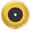 3M™ Scotch-Brite™ Radial Bristle Brush 6" x 7/16" x 1" with Adapter Ceramic 80 Grit - Pkg Qty 5