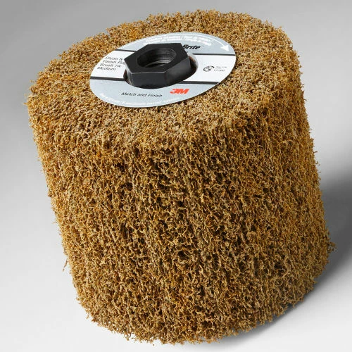 3M™ Scotch-Brite™ Match and Finish High Strength Flap Brush 4-1/2" x 4" x 5/8-11 CRS 1 3M™ Scotch-Brite™ Match and Finish High Strength Flap Brush 4-1/2" x 4" x 5/8-11 CRS