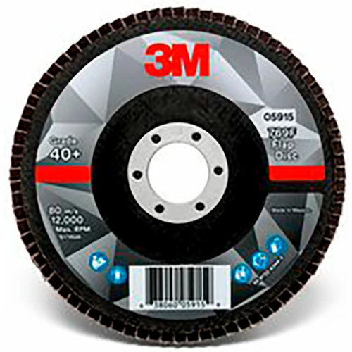 3M Flap Disc 769F, 05915, T27, 5" x 7/8 in, 40+ YF-weight, 10 Per Case - Pkg Qty 10 1 3M Flap Disc 769F, 05915, T27, 5" x 7/8 in, 40+ YF-weight, 10 Per Case - Pkg Qty 10