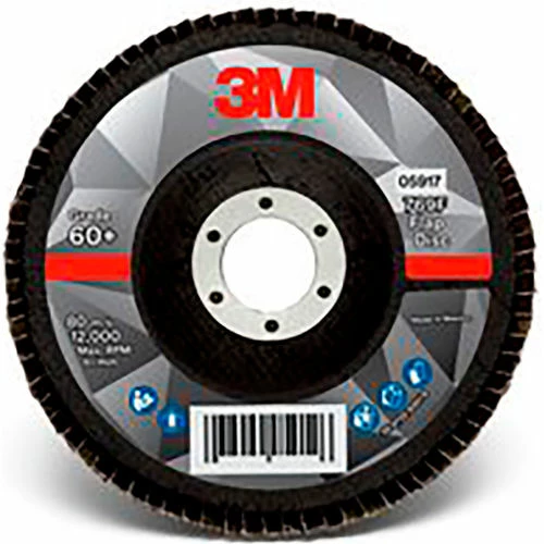3M Flap Disc 769F, 05917, T29, 5" x 7/8 in, 60+ YF-weight, 10 Per Case - Pkg Qty 10 1 3M Flap Disc 769F, 05917, T29, 5" x 7/8 in, 60+ YF-weight, 10 Per Case - Pkg Qty 10