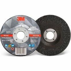 3M™ Silver Depressed Center Grinding Wheel, 4-1/2" x 1/4" x 7/8" T27, Ceramic Grain, 36 Grit - Pkg Qty 20