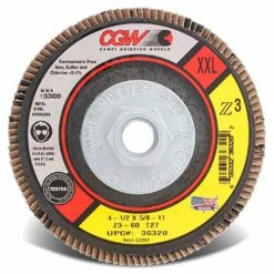 CGW Abrasives 36322 Abrasive Flap Disc 4-1/2" x 7/8" 40 Grit Zirconia - Pkg Qty 10