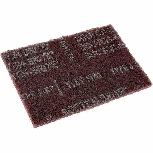 3M™ Scotch-Briteᴗ General Purpose Hand Pad, 6" x 9" Alum/Ox VFN, Maroon-60 Pads 2 3M™ Scotch-Briteᴗ General Purpose Hand Pad, 6" x 9" Alum/Ox VFN, Maroon-60 Pads - Image 2