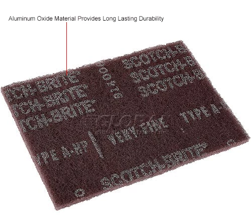 3M™ Scotch-Briteᴗ General Purpose Hand Pad, 6" x 9" Alum/Ox VFN, Maroon-60 Pads 5 3M™ Scotch-Briteᴗ General Purpose Hand Pad, 6" x 9" Alum/Ox VFN, Maroon-60 Pads - Image 5