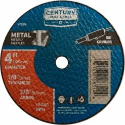 Century Drill & Tool Century Drill 08314 Cutting Wheel 4" x 3/8" Aluminum Oxide