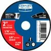 Century Drill & Tool Century Drill 08402 Cutting Wheel 3Pak 2" x 3/8" Aluminum Oxide
