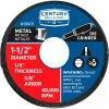 Century Drill & Tool Century Drill 08411 Grinding Wheel 3Pak 1-1/2" x 3/8" Aluminum Oxide