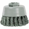 Century Drill & Tool Century Drill 76023 Angle Grinder Cup Brush 3"Dia. Knot Steel 0.02"