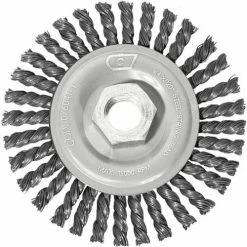 Century Drill & Tool Century Drill 76041 Angle Grinder Wire Wheel 4" Dia. Steel Stringer Bead