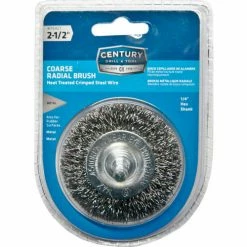 Century Drill & Tool Century Drill 76421 Drill Radial Wire Brush 2-1/2" Dia. Steel Crimped