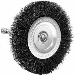 Century Drill & Tool Century Drill 76443 Drill Radial Wire Brush 4" Dia. Steel Crimped