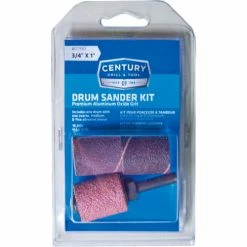 Century Drill & Tool Century Drill Drum Sander 4pc Kit 1'' x 3/4" - 1/4" Shank