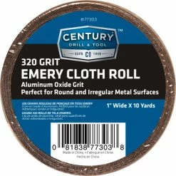 Century Drill & Tool Century Drill 77303 Emery Cloth Shop Roll 10 Yards 1" Wide 320 Grit