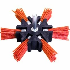 Century Drill & Tool Century Drill 77341 Flap Brush 4" Dia. 1/4" Shank Size Nylon