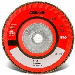 CGW Abrasives 42964 Abrasive Flap Disc 4-1/2" x 5/8 - 11" 60 Grit Ceramic - Pkg Qty 10