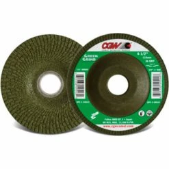 CGW Abrasives 49754 Green Grinding Wheel 5" x 1/4" x 7/8" T27 36 Grit Zirconia - Pkg Qty 25