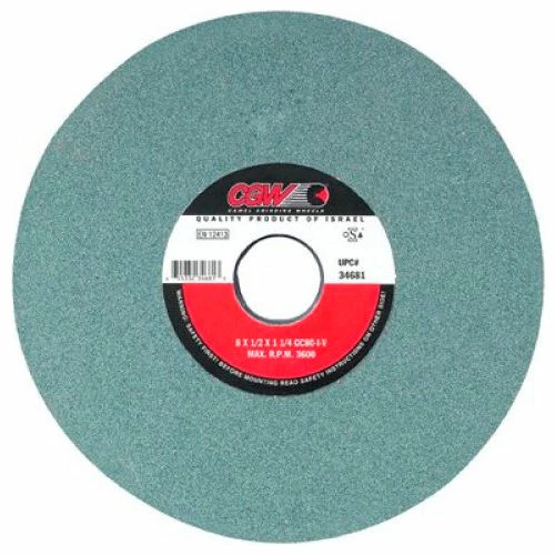 CGW Abrasives 34669 Green Silicon Carbide Surface Grinding Wheels 8" 80 Grit Aluminum Oxide - Pkg Qty 10 1 CGW Abrasives 34669 Green Silicon Carbide Surface Grinding Wheels 8" 80 Grit Aluminum Oxide - Pkg Qty 10