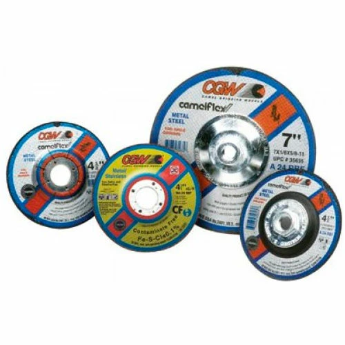 CGW Abrasives 35634 Depressed Center Wheel 7" x 1/8" x 7/8" Type 27 24 Grit Aluminum Oxide - Pkg Qty 10 1 CGW Abrasives 35634 Depressed Center Wheel 7" x 1/8" x 7/8" Type 27 24 Grit Aluminum Oxide - Pkg Qty 10