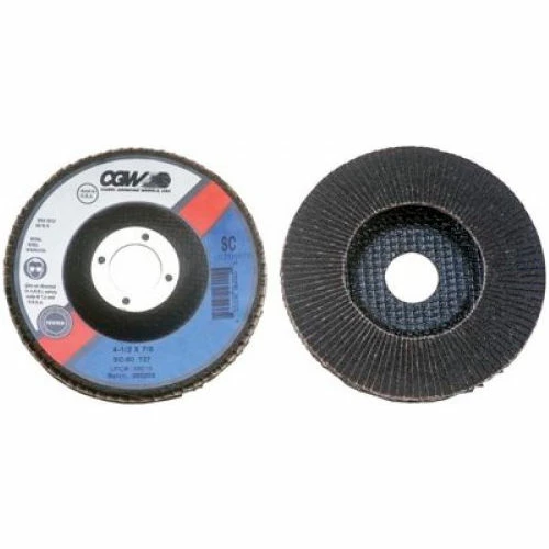 CGW Abrasives 56012 Abrasive Flap Disc 4-1/2" x 7/8" 40 Grit Silicon Carbide - Pkg Qty 10 1 CGW Abrasives 56012 Abrasive Flap Disc 4-1/2" x 7/8" 40 Grit Silicon Carbide - Pkg Qty 10