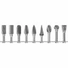 Cle-Line 1855 Right-Hand Spiral Bur, 9 Piece Set with 1/4 Set Size