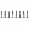 Cle-Line 1855 Right-Hand Spiral Bur, 8 Piece Set with 1/4 Set Size, SA-1, SC-1, SF-1