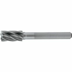 Cle-Line 1846 SB-6 5/8 x 1/4 Aluminum Cut Cylindrical Bur w/ End Cut