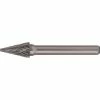 Cle-Line 1850 SM-2 1/4 x 1/4 Double Cut Pointed Cone Bur