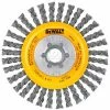 DeWalt HP Stringer Wire Wheel, DW49204B, 4" X 5/8-11", 20000 RPM, .020" Stainless Steel Wire, 6/PK - Pkg Qty 6