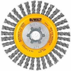 DeWalt DW4925B HP Stringer Wire Wheel 4" X 5/8-11" .020" Carbon Wire 6/PK Carbon Steel - Pkg Qty 6