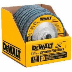 DeWalt DW8313 Flap Disc Type 29 4-1/2" x 5/8-11" 80 Grit Zirconia - Pkg Qty 10