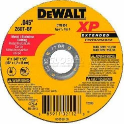 DeWalt DWA8054 Metal Cutting Wheel - 7" DIA.- .045" Thick Aluminum Oxide - Pkg Qty 25 11 DeWalt DWA8054 Metal Cutting Wheel - 7" DIA.- .045" Thick Aluminum Oxide - Pkg Qty 25 -Abrasives Sales Store DWA DWA8054