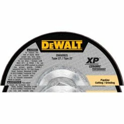 DeWalt DWA8925 XP Ceramic Metal Grinding Wheels Type 27 7" x 5/8" -11 24 Grit Ceramic - Pkg Qty 10