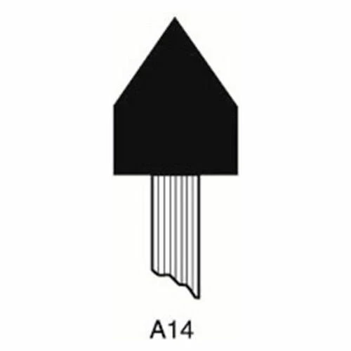Grier Abrasives Mounted Point A14, 11/16" x 7/8" - 1/4x1-1/2 Shank, 60, Blue - Pkg Qty 50 1 Grier Abrasives Mounted Point A14, 11/16" x 7/8" - 1/4x1-1/2 Shank, 60, Blue - Pkg Qty 50