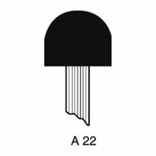 Grier Abrasives Mounted Point A22, 3/4" x 5/8" - 1/4x1-1/2 Shank, 60, Red - Pkg Qty 50 1 Grier Abrasives Mounted Point A22, 3/4" x 5/8" - 1/4x1-1/2 Shank, 60, Red - Pkg Qty 50