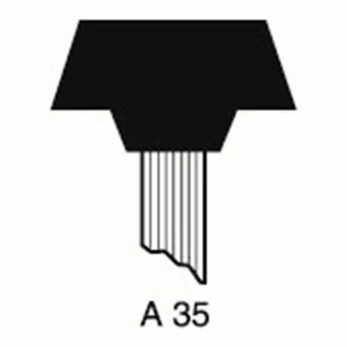 Grier Abrasives Mounted Point A35, 1" x 3/8" - 1/4x1-1/2 Shank, 60, Pink - Pkg Qty 50 1 Grier Abrasives Mounted Point A35, 1" x 3/8" - 1/4x1-1/2 Shank, 60, Pink - Pkg Qty 50