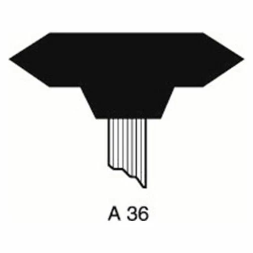Grier Abrasives Mounted Point A36, 1-5/8" x 3/8" - 1/4x1-1/2 Shank, 60, Blue - Pkg Qty 50 1 Grier Abrasives Mounted Point A36, 1-5/8" x 3/8" - 1/4x1-1/2 Shank, 60, Blue - Pkg Qty 50