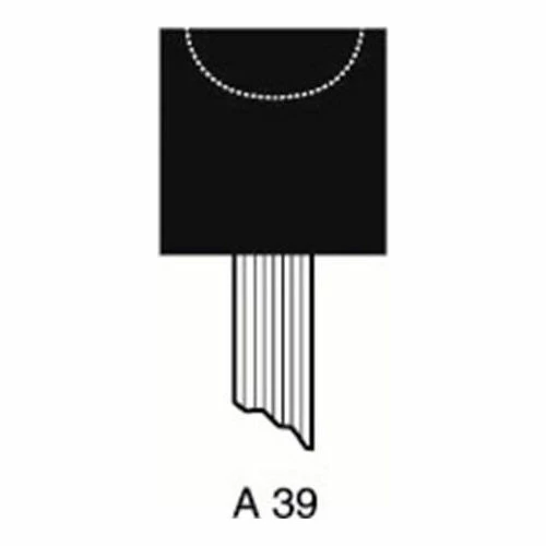 Grier Abrasives Mounted Point A39, 3/4" x 3/4" - 1/4x1-1/2 Shank, 60, Red - Pkg Qty 50 1 Grier Abrasives Mounted Point A39, 3/4" x 3/4" - 1/4x1-1/2 Shank, 60, Red - Pkg Qty 50