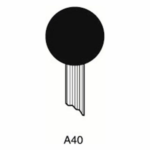 Grier Abrasives Mounted Point A40, 3/4" x 3/4" - 1/4x1-1/2 Shank, 60, Red - Pkg Qty 50 1 Grier Abrasives Mounted Point A40, 3/4" x 3/4" - 1/4x1-1/2 Shank, 60, Red - Pkg Qty 50