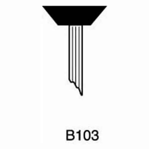 Grier Abrasives Mounted Point B103, 5/8" x 3/16" - 1/8x1-1/2 Shank, 80, Blue - Pkg Qty 100 1 Grier Abrasives Mounted Point B103, 5/8" x 3/16" - 1/8x1-1/2 Shank, 80, Blue - Pkg Qty 100
