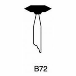 Grier Abrasives Mounted Point B72, 1/2" x 1/8" - 1/8x1-1/2 Shank, 80, Red - Pkg Qty 100