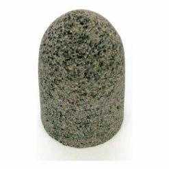 Grier Abrasives Cone Radius Side, Round Tip, 1-3/4" x 3" - 5/8-11 Shank, 20, Brown - Pkg Qty 20