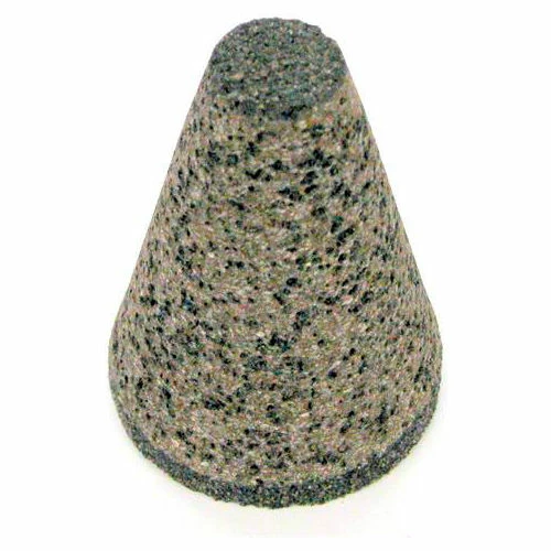Grier Abrasives Cone Taper Side, Flat Tip, 2" x 4" - 5/8-11 Shank, 16, Brown - Pkg Qty 20 1 Grier Abrasives Cone Taper Side, Flat Tip, 2" x 4" - 5/8-11 Shank, 16, Brown - Pkg Qty 20